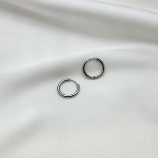 Серьги Конго из стали 15 мм