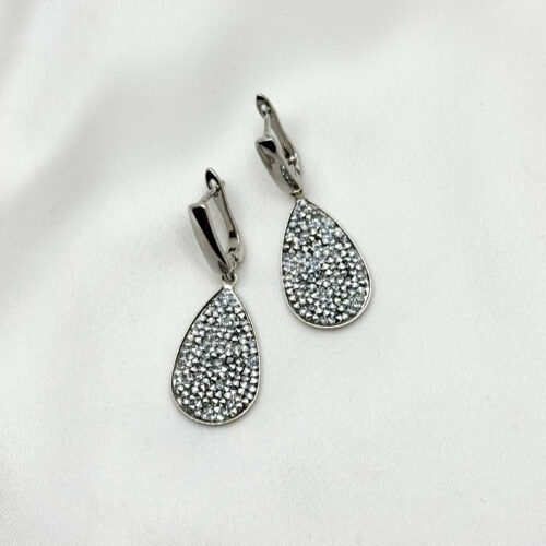 Серьги Сваровски запечёнки crystal cal