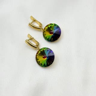 Кристаллы Swarovski Rivoli 18 мм цвет Vitrail Medium