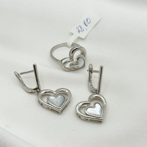 Набор серьги и кольцо