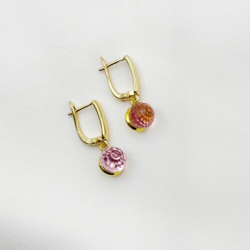 Серьги Кристаллы шары